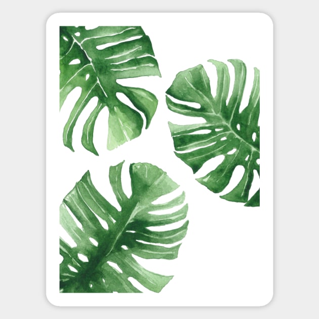 Monstera Sticker by Keen_On_Colors